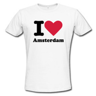 I love Amsterdam Tshirt and hoodie, custom hooded jacks and sweaters, CheapinAmsterdam.com